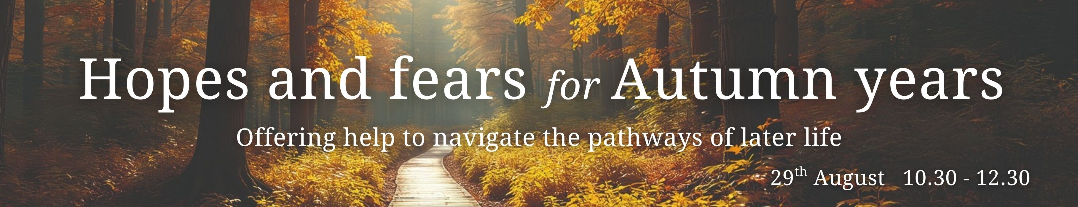 Autumn Years event Website sli